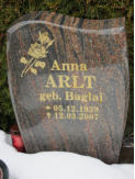 Arlt, Anna (geb. Baglaj) * 1939, + 2007 