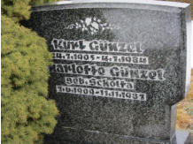 Gnzel, Charlotte (geb. Scholta) * 1909, + 1937   Gnzel, Kurt * 1905, + 1984 