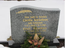 Kirschner, Ccilie (geb. Benjamin) * 1918, + 1981   Kirschner, Erich * 1912, + 1997 