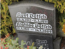 Marko, Kurt * k.A., + k.A.   Marko, Minna * k.A., + k.A.   Petsch, Klotilde * 1917, + 2009   Petsch, Kurt * 1912, + 1971 