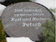 Petsch, Hedwig * k.A., + k.A.   Petsch, Karl * k.A., + k.A. 