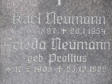Neumann, Frieda (geb. Prollius) * 1905, + 1986   Neumann, Karl * 1897, + 1954 
