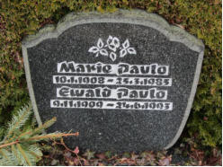 Paulo, Ewald * 1909, + 1993   Paulo, Marie * 1908, + 1983 