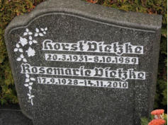 Vietzke, Horst * 1931, + 1989   Vietzke, Rosemarie * 1928, + 2010 