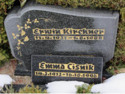 Cisnik, Emma * 1912, + 1996   Kirchner, Erwin * 1921, + 1988 