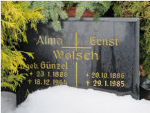 Thonke, Anna (geb. Schmidtke) * 1874, + 1965   Wolsch, Alma (geb. Gnzel) * 1886, + 1964