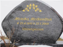 Molkenthin, Monika * 1951, + 2001 