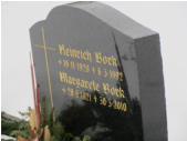 Bork, Heinrich * 1920, + 1992    Bork, Margarete * 1921, + 2010 