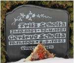 Scholta, Fritz * 1903, + 1981   Scholta, Gertrud * 1906, + 1995 
