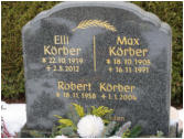Krber, Elli * 1919, + 2012   Krber, Max * 1905, + 1971   Krber, Robert * 1958, + 2004 