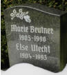 Beutner, Marie * 1905, + 1990   Utecht, Else * 1904, + 1993 