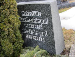 Himpel, Kurt * 1905, + 1990   Himpel, Martha * 1907, + 1988 