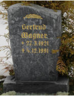 Wagner, Gertrud * 1921, + 1991 