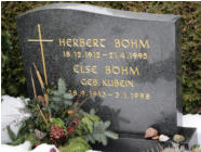 Bhm, Else (geb. Kubein) * 1913, + 1998   Bhm, Herbert * 1912, + 1995 