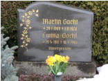 Gocht, Emma * 1911, + 1993   Gocht, Martin * 1909, + 1978 