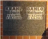 Edwin Krahl * 2.02.1957 + 25.02.2014 ; Wolfgang Bahlo * 6.01.1931 + 3.06.1967 ; 
