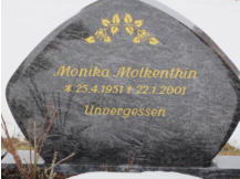 Molkenthin, Monika * 1951, + 2001 