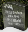 Beutner, Marie * 1905, + 1990   Utecht, Else * 1904, + 1993 