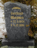 Wagner, Gertrud * 1921, + 1991 