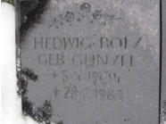 Bolz, Hedwig (geb. Gnzel) * 1904, + 1983 